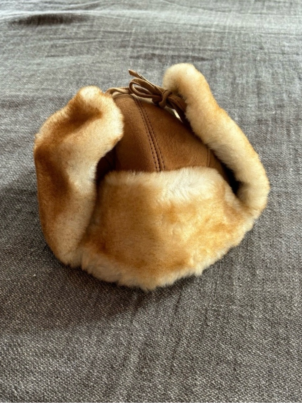 Vintage Shearling Bomber Hat - Picture 6 of 6